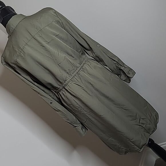 Style & Co sz M olive drab green dress - Picture 4 of 11